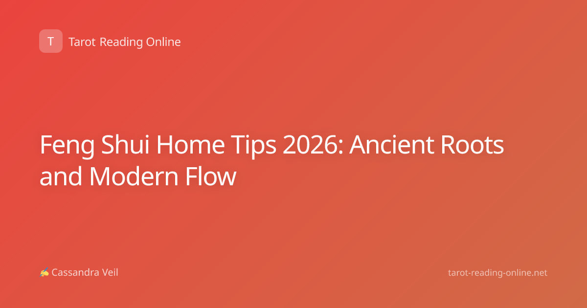 Feng Shui Home Tips 2026: Ancient Roots and Modern Flow