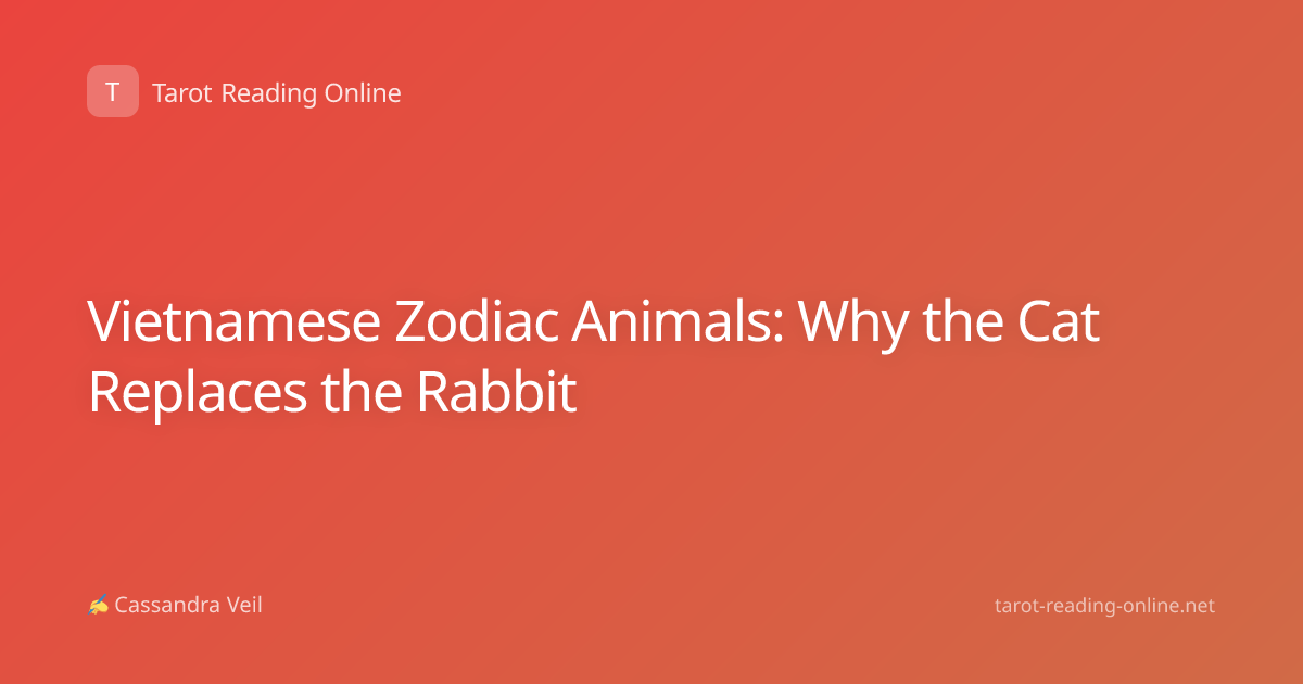 Vietnamese Zodiac Animals: Why the Cat Replaces the Rabbit
